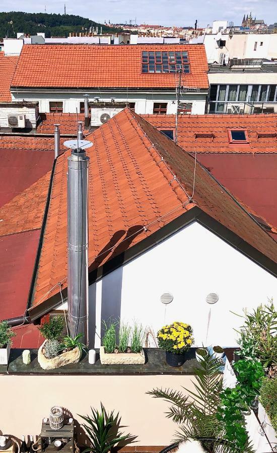 Duplex With Quite Terrace On Wenceslas Sq. Praga Exterior foto